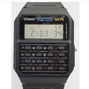 Casio Black 3208, CA-53W Digital Calculator Watch Back to the Future films